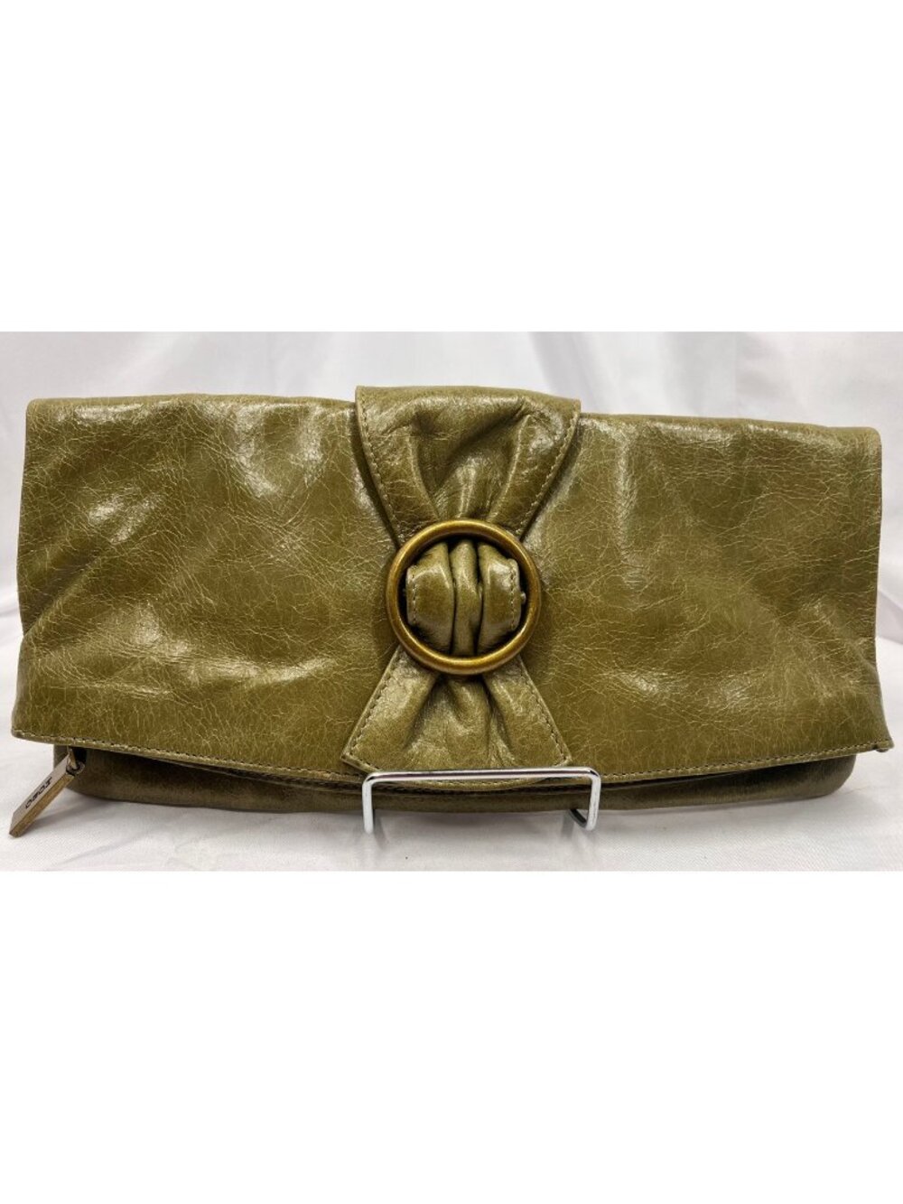 HOBO International Olive Green Clutch Ring Hardware